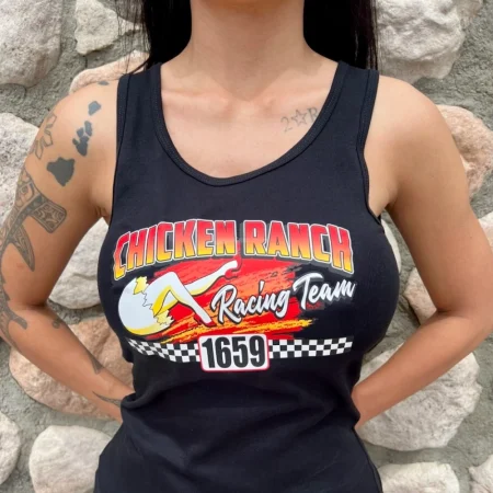 Chicken Ranch Racing Tank Women's Black